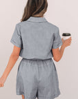Fernanda Stripe High Waist Romper