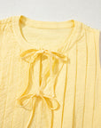 Bow Tie Pleated Tank Top