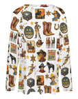 Baha Ranch Long Sleeve Vintage Cowboy Collage Top