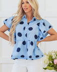 Journey Polka Dot Buttoned Blouse