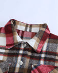 Plaid Chest Pocket Buttoned Shacket