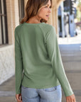 Millie Seam Detail Raglan Long Sleeve Top