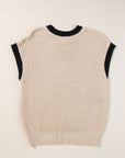 Inaya Beige Batwing Sleeve Sweater Top
