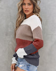 Lainey Knitted O-neck Pullover Sweater