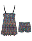 Crazy Cactus Lady Swim Dress & Shorts Set