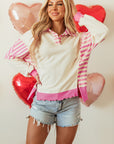 Juliana Patchwork Terry Knit Top