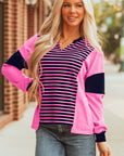 Haven Stripe Loose Fit Long Sleeve Top