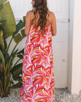 Maren Floral High Low Bandeau Vacay Dress