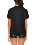Rodeo Bronc Women's Western Top and Short Pajama Set