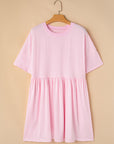 Estella Pocketed Raw Edge Babydoll Dress