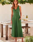 Ladies String Shoulder Overall Sleeveless Jumpsuit 2387
