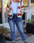 Western Aztec Fleece Buttoned Jacket