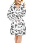 Cowboy Print Women's Western Bath Robe
