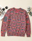 Space Dye Crew Neck Sweater
