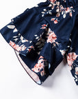 Savanna Ruffle Off Shoulder Flounce Sleeve Blouse