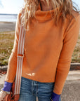 Evangeline Contrast Edge Slim Fit Sweater