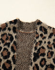 Leopard Open-Front Cardigan