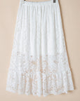 Melany Ruffled High-low Hem Midi Skirt