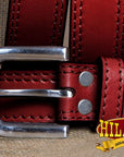 HILASON Western Genuine Leather Belt for Men Women Cowboy Cowgirl Handmade Unisex Full Grain Heavy Duty Tooled Belt for Jeans