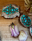 Turquoise Concho Belt – Sterling Silver – Native Made DM – One of a Kind