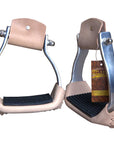 Hilason Western Aluminium Angled Horse Saddle Stirrups Pair W/ 5 " Width