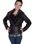 Ladies Studded Cuff Jacket - 8022
