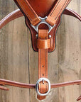 Large Leather Dog Harness Mahogany Genuine With Matching Leash Hilason