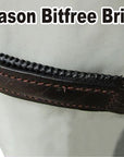 Bitfree Leather English Bitless Bridle Horse Reins Brown Hilason