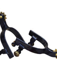 Hilason Western Black Steel Horse Riding Youth Spurs Pair W/ Rowel