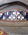 HILASON Western Horse Leather Headstall & Breast Collar Tack Set Aztec