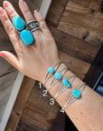 Sonoran Gold Turquoise Cuff – Sterling Silver – Native Made – Made in USA