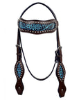HILASON Western Horse One Ear Headstall Tack Bridle American Leather | Headstall for Horses Western | Horse Headstall | Western Headstalls for Horses | Headstalls for Horses | Western Headstall