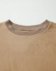 TatumFuzzy Sherpa Splicing Pullover Sweatshirt