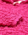 Brynn Bubble Textured Waffle Hoodie