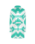 Turquoise Aztec Women's Western Bath Robe