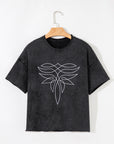 Western Floral Mineral Wash T-Shirt
