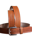 HILASON Western Genuine Leather Belt for Men Women Cowboy Cowgirl Handmade Unisex Full Grain Heavy Duty Tooled Belt for Jeans