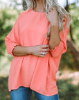 Alessia Smocked Wrist Shift Top