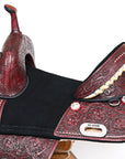 Child Treeless Horse Saddle Western American Leather Barrel Hilason