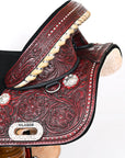Child Treeless Horse Saddle Western American Leather Barrel Hilason