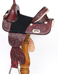 Child Treeless Horse Saddle Western American Leather Barrel Hilason