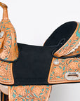 Child Treeless Horse Saddle Western American Leather Barrel Hilason