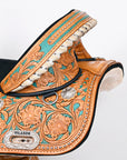 Child Treeless Horse Saddle Western American Leather Barrel Hilason