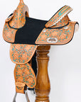 Child Treeless Horse Saddle Western American Leather Barrel Hilason