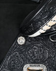 Western Horse Treeless Trail Barrel Saddle American Leather Black Hilason