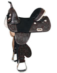 Hilason Western Horse Treeless Trail Barrel Racing American Leather Saddle