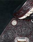 Western Horse Saddle Hilason Treeless American Leather Barrel