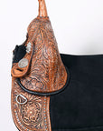 Hilason Western Treeless Trail Barrel Racing American Leather Saddle