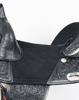 Hilason Western Horse Treeless Trail Barrel American Leather Saddle