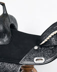 Hilason Western Horse Treeless Trail Barrel American Leather Saddle